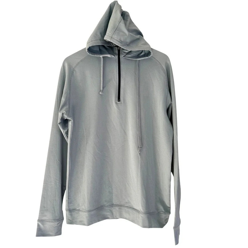 Swannies Hoodie Mens Medium Light Blue Golf‎ Performance Stretch